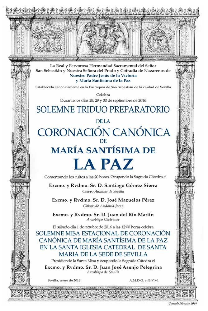 20160926 CartelTriduoCoronacionI
