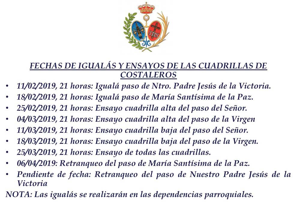 20181230 Iguala Ensayos 2019 I