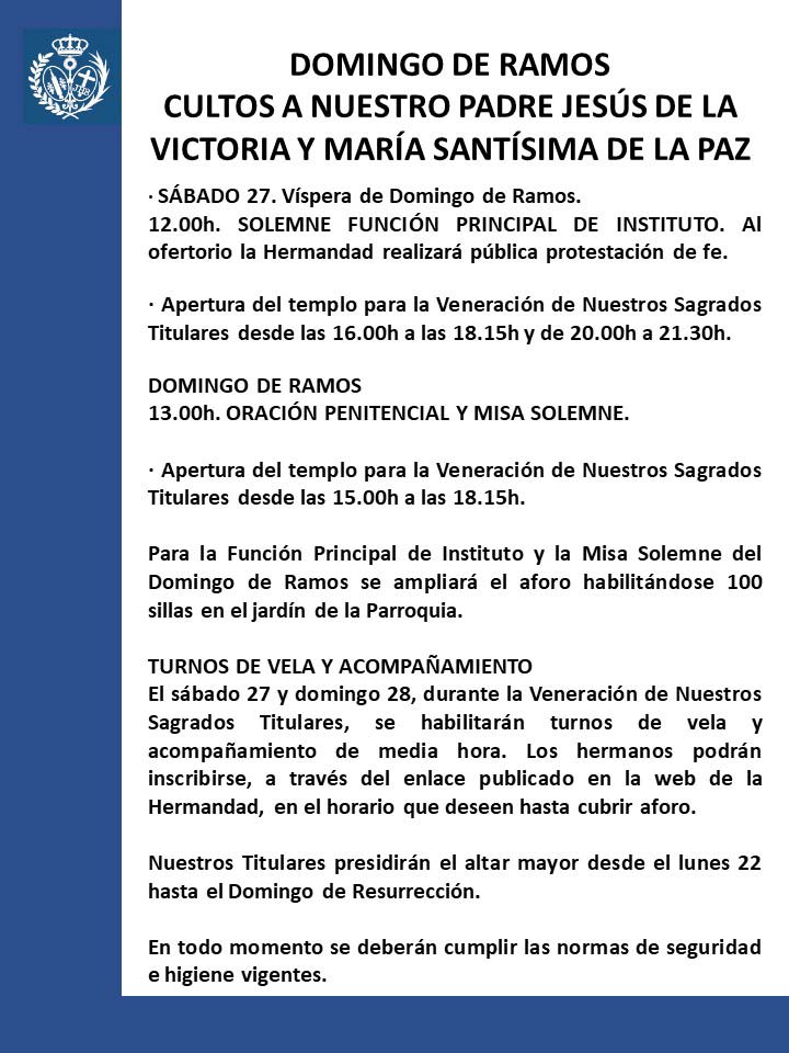 20210325 Vispera y Domingo de RamosI