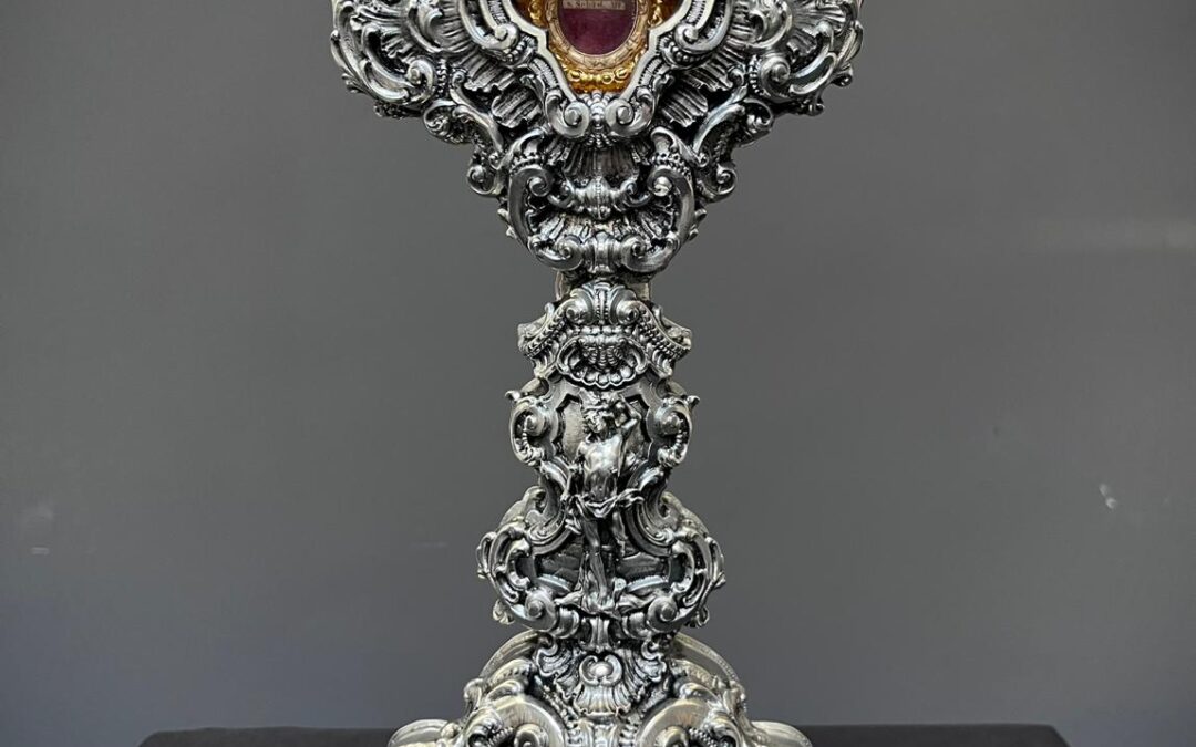 Exposición del nuevo relicario de San Sebastián